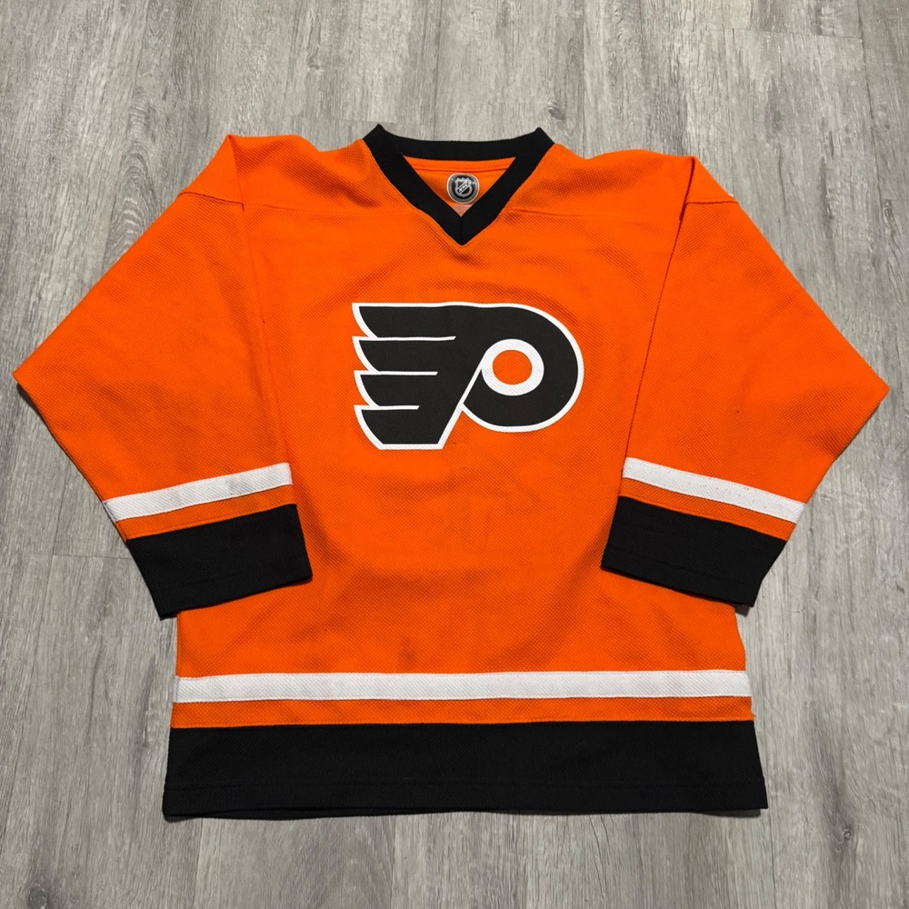 NHL Philadelphia Flyers Claude Giroux 28 Jersey‎ Kids Large 14/16 Orange Hockey
